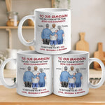 A Bond That Time Can't Break - Family Personalized Custom Mug - Father's Day, Gift For Son