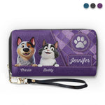 Furry Friend, Endless Love - Dog & Cat Personalized Custom Leather Long Wallet - Gift For Pet Owners, Pet Lovers