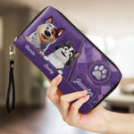 Furry Friend, Endless Love - Dog & Cat Personalized Custom Leather Long Wallet - Gift For Pet Owners, Pet Lovers