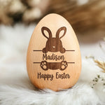 Hopping Into My First Easter - Family Personalized Custom Wooden Egg Shaker - Easter Gift For Baby Kids, Newborn Baby