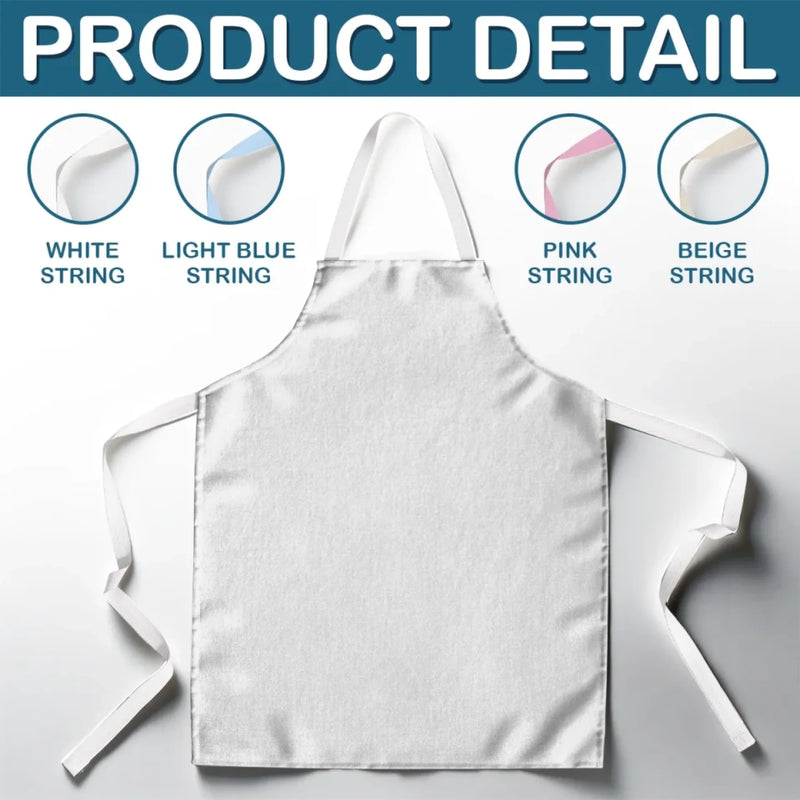 Custom Photo Chef Dad, Master Of The Grill - Family Personalized Custom Apron - Father's Day, Gift For Dad, Grandpa
