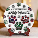 Until We Meet Again, My Sweet Friend - Memorial Personalized Custom 3D Inflated Effect Printed Ceramic Plate - Sympathy Gift For Pet Owners, Pet Lovers