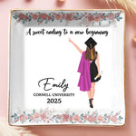 Dream Big, Shine Bright - Family Personalized Custom Full-Print Jewelry Dish - Graduation Gift For Family Members, Siblings, Brothers, Sisters