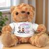 The Best Hugs Come From Grandma - Family Personalized Custom Teddy Bear Plush - Gift For Family Members