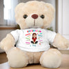 Believe In Yourself, You Are Amazing - Family Personalized Custom Teddy Bear Plush - Gift For Family Members
