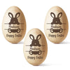 Hopping Into My First Easter - Family Personalized Custom Wooden Egg Shaker - Easter Gift For Baby Kids, Newborn Baby