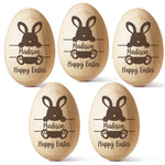 Hopping Into My First Easter - Family Personalized Custom Wooden Egg Shaker - Easter Gift For Baby Kids, Newborn Baby