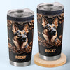 Furry Guardian At Your Service - Dog Personalized Custom 3D Inflated Effect Printed Tumbler - Gift For Pet Owners, Pet Lovers