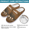 Love Grows In Grandma’s Heart - Family Personalized Custom Fluffy Slippers - Mother's Day, Gift For Mom, Grandma
