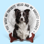 Custom Photo In My Heart, You Live On - Memorial Personalized Custom Ceramic Plate - Sympathy Gift For Pet Owners, Pet Lovers