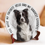 Custom Photo In My Heart, You Live On - Memorial Personalized Custom Ceramic Plate - Sympathy Gift For Pet Owners, Pet Lovers