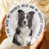 Custom Photo In My Heart, You Live On - Memorial Personalized Custom Ceramic Plate - Sympathy Gift For Pet Owners, Pet Lovers
