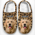 Custom Photo Furry Love In Every Step - Dog & Cat Personalized Custom Fluffy Slippers - Mother's Day, Gift For Pet Owners, Pet Lovers