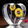 A Garden Of Love, Rooted In Family - Family Personalized Custom 3D Crystal Heart Shaped - Mother's Day, Gift For Mom, Grandma