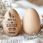 A Special Easter Memory - Family Personalized Custom Wooden Egg Shaker - Easter Gift For Baby Kids, Newborn Baby