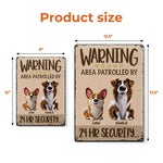 Custom Name Dog Security Gifts for Dog Lovers - Personalized Metal Sign