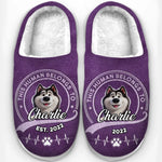 Happiness Is A Wagging Tail - Dog Personalized Custom Fluffy Slippers - Gift For Pet Owners, Pet Lovers
