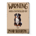 Custom Name Dog Security Gifts for Dog Lovers - Personalized Metal Sign