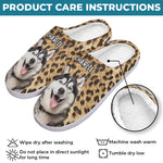 Custom Photo Furry Love In Every Step - Dog & Cat Personalized Custom Fluffy Slippers - Mother's Day, Gift For Pet Owners, Pet Lovers