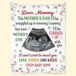Custom Photo Mother's Day Gifts for Expecting Moms - Personalized Blanket