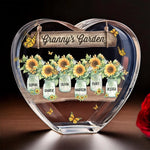Life Is Better With Grandma - Family Personalized Custom 3D Crystal Heart Shaped - Mother's Day, Gift For Mom, Grandma