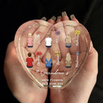 Grandma's Garden Grows Here - Family Personalized Custom 3D Crystal Heart Shaped - Mother's Day, Gift For Mom, Grandma