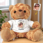 Custom Photo You’re My Sunshine - Family Personalized Custom Teddy Bear Plush - Gift For Family Members