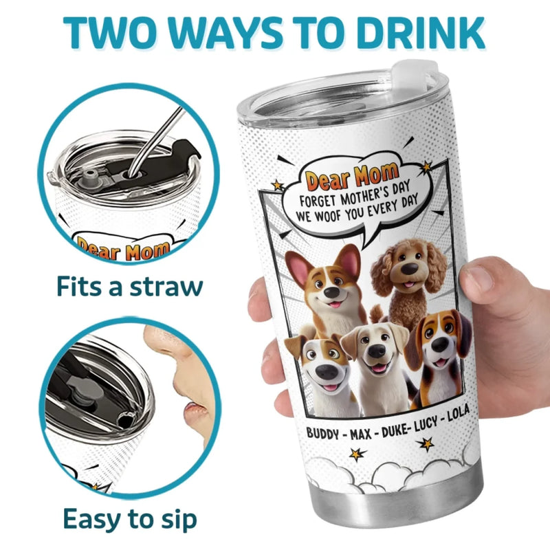 Our Love For You Is Fur-Ever - Dog Personalized Custom Tumbler - Gift For Pet Owners, Pet Lovers