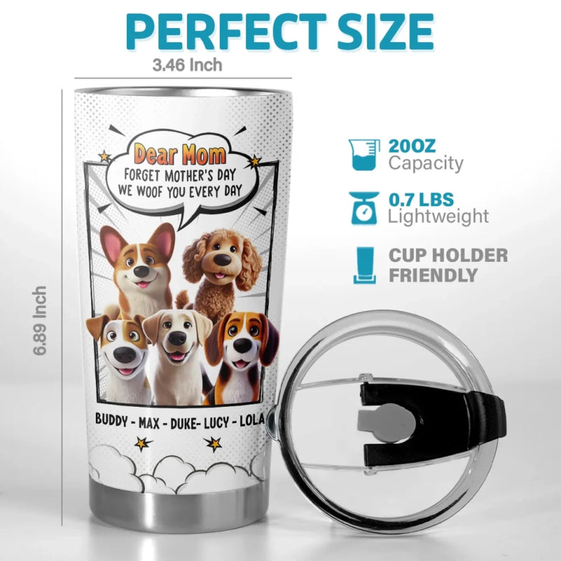 Our Love For You Is Fur-Ever - Dog Personalized Custom Tumbler - Gift For Pet Owners, Pet Lovers