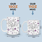 Custom Name Family Hands Gifts for Mom - Personalized Mugs