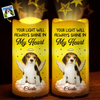 Custom Photo Forever Shining, Forever Loved - Memorial Personalized Custom LED Projection Flameless Candle - Sympathy Gift For Pet Owners, Pet Lovers