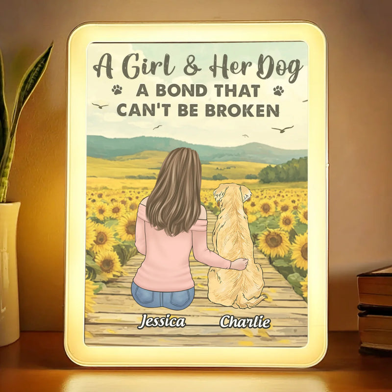 More Than A Pet, My Soulmate In Fur - Dog Personalized Custom LED Mirror Frame Lamp - Gift For Pet Owners, Pet Lovers