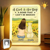 More Than A Pet, My Soulmate In Fur - Dog Personalized Custom LED Mirror Frame Lamp - Gift For Pet Owners, Pet Lovers