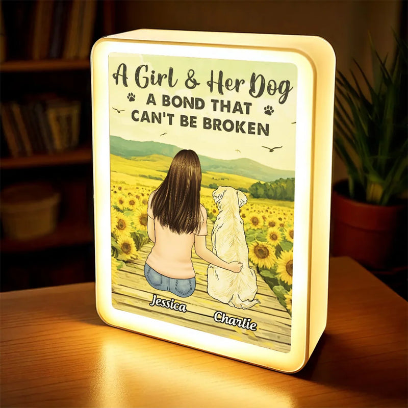 More Than A Pet, My Soulmate In Fur - Dog Personalized Custom LED Mirror Frame Lamp - Gift For Pet Owners, Pet Lovers