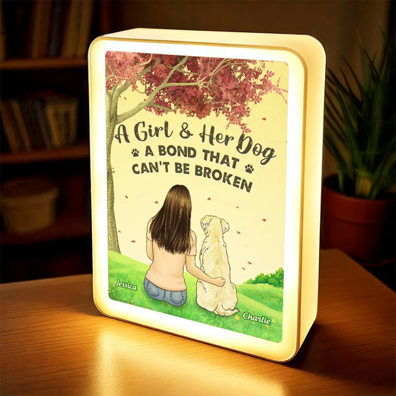 Life’s Journey Is Better With You - Dog Personalized Custom LED Mirror Frame Lamp - Gift For Pet Owners, Pet Lovers
