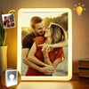 Custom Photo Every Moment With You Is A Gift - Couple Personalized Custom LED Mirror Frame Lamp - Gift For Husband Wife, Anniversary