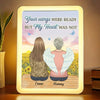 Your Light Will Always Shine In My Heart - Memorial Personalized Custom LED Mirror Frame Lamp - Sympathy Gift For Family Members