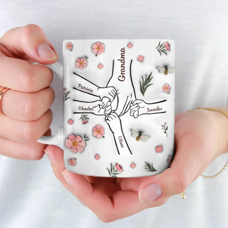 Grandma Makes Every Moment Special - Family Personalized Custom 3D Inflated Effect Printed Mug - Mother's Day, Gift For Mom, Grandma