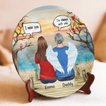 Your Love Is Our Guiding Light - Memorial Personalized Custom Ceramic Plate - Sympathy Gift For Family Members