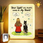 Custom Name Pet Memorial Gifts - Personalized Mirror LED Light
