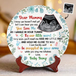 Custom Photo Our Greatest Blessing Is On The Way - Family Personalized Custom Ceramic Plate - Mother's Day, Baby Shower Gift, Gift For New Moms, Mom