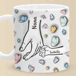 Grandma Makes Life Sweeter - Family Personalized Custom 3D Inflated Effect Printed Mug - Mother's Day, Gift For Mom, Grandma