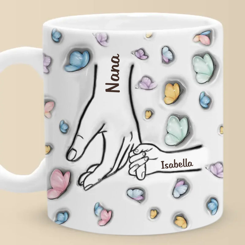 Grandma Makes Life Sweeter - Family Personalized Custom 3D Inflated Effect Printed Mug - Mother's Day, Gift For Mom, Grandma