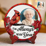 Custom Photo Cardinal Memorial Keepsake - Personalized Ceramic Plate