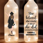 The Future Is Bright, Just Like You - Family Personalized Custom Bottle Lamp - Graduation Gift For Family Members, Siblings, Brothers, Sisters