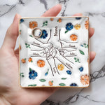 Stronger Together, Forever - Family Personalized Custom 3D Inflated Effect Printed Full-Print Jewelry Dish - Mother's Day, Gift For Family
