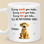 Can’t Eat Alone With Us Around - Dog Personalized Custom Mug - Gift For Pet Owners, Pet Lovers