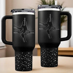 Custom Name Grandma Gifts for Grandmother - Personalized Engraved 40oz Tumbler With Handle