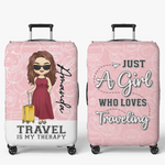 Custom Name Travel Gifts for Women - Personalized Luggage Cover