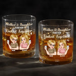 A Bond That Can Never Be Broken - Family Personalized Custom Whiskey Glass - Mother's Day, Gift For Mom, Daughter